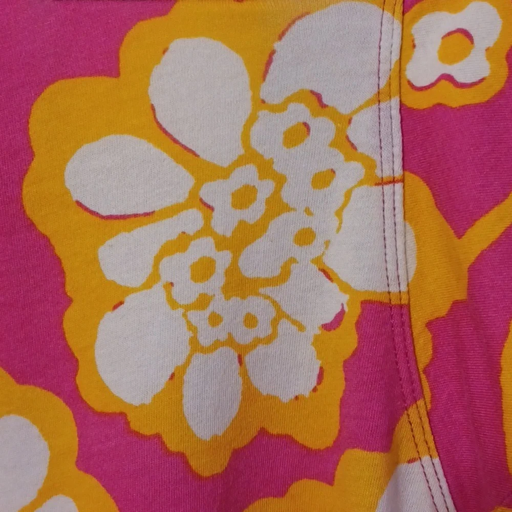 Maeve By Anthropology Sz XS, Pink and Orange Floral Top With Flutter Sleeves_5